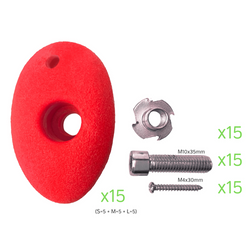 Klettersteine S+M+L (15 Stück)