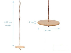 Tellerschaukel aus Holz