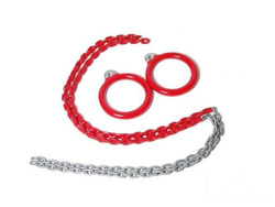 Turnringe aus Aluminium mit Kette