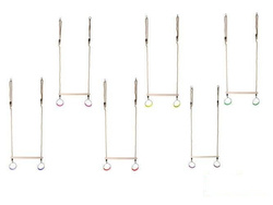 Gymnastisches Trapez mit runden Reifen