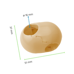 Kreuzverbinder für 16 mm Seil