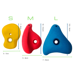 Klettersteine S+M+L (15 Stück)