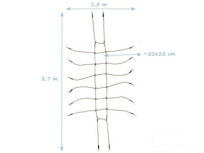 Kletternetz 150 x 270 cm