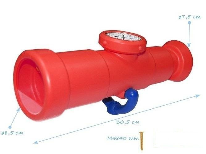 Ruder + Periskop + Teleskop mit Kompass - Spielplatzzubehör