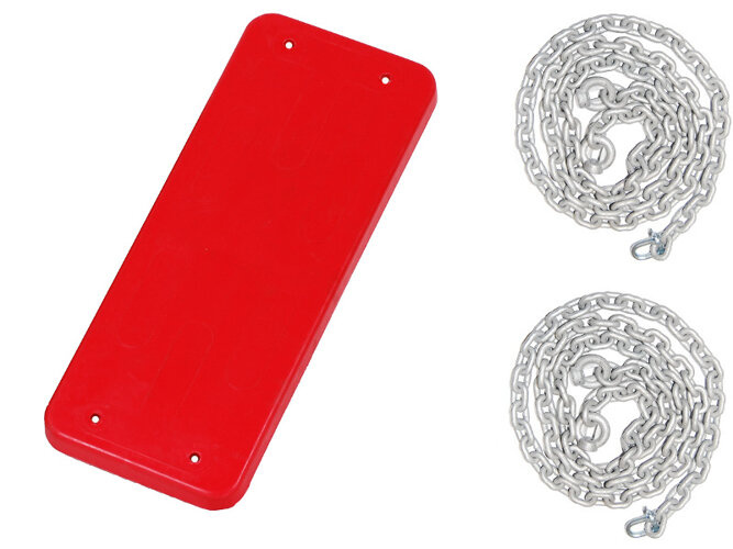 Gummischaukel + Satz verzinkte Ketten 5mm - 1,8m