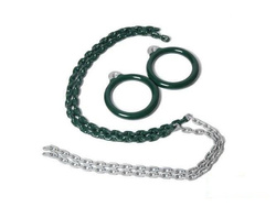 Turnringe aus Aluminium mit Kette