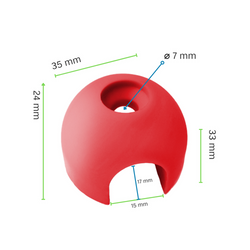Wandverbindung für Herkules-Seil ø 16 mm