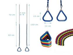 Turnringe aus Aluminium mit Kette