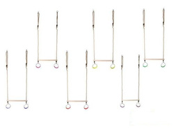 Gymnastisches Trapez mit runden Reifen