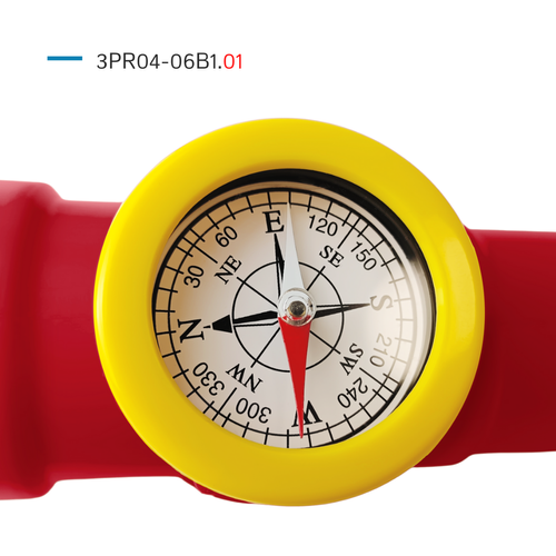 Teleskop mit Kompass für den Spielplatz