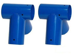 2 x Trägeranschluss Ø100 mm, 90°