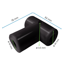 T-Verbinder für Ø16 mm verstärktes Kabel