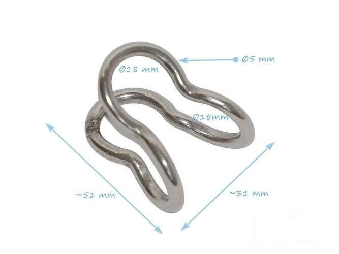 Kreuzverbinder für 18 mm verstärktes Kabel Typ U