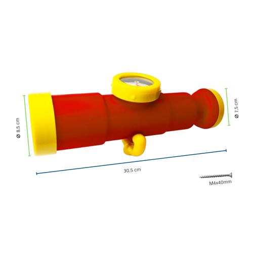 Teleskop mit Kompass für den Spielplatz