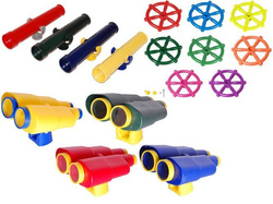 Lenkrad + Fernglas + Teleskop