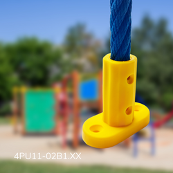 Sockel zur Befestigung von 16 mm ECO verstärktem Kabel am Boden