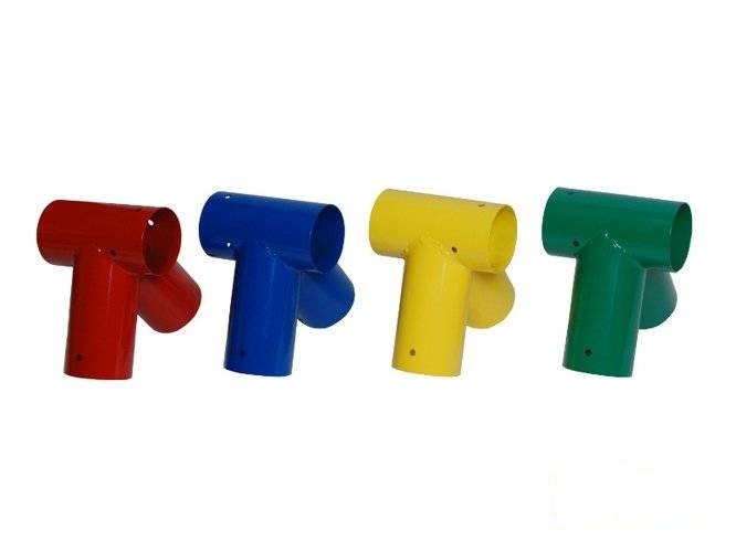 Rohrverbindungsstück für Rundholz 90 Grad