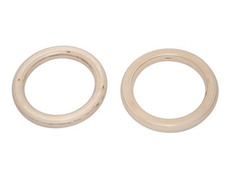 Gymnastikringe aus Holz (ohne Seile)