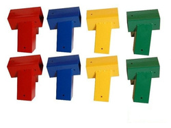 2 x Trägeranschluss 90x90 mm, 100°