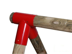 2 x Trägeranschluss Ø100 mm, 90°