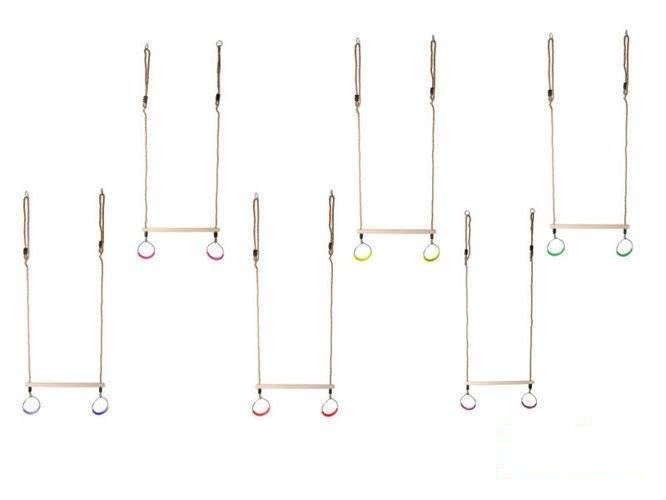 Gymnastisches Trapez mit runden Reifen