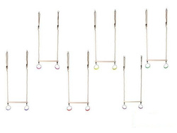 Gymnastisches Trapez mit runden Reifen