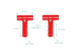 Kunststoffverbindung T beweglich für Herkules-Seil ø 16 mm