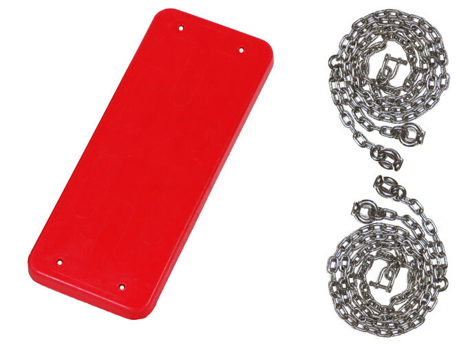 Gummischaukel + Satz 6mm Edelstahlketten - 1,8m