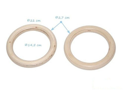 Gymnastikringe aus Holz (ohne Seile)