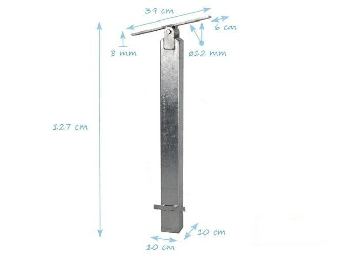 Wippenbalkengelenk mit Standfuss Typ II verzinkt