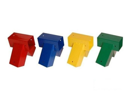 Rohrverbindungsstück für Kantholz 100 Grad