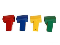 Rohrverbindungsstück für Kantholz 100 Grad