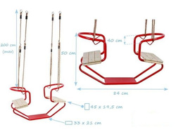 Metalldoppelsitz PANDA