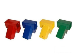 Rohrverbindungsstück für Kantholz 100 Grad