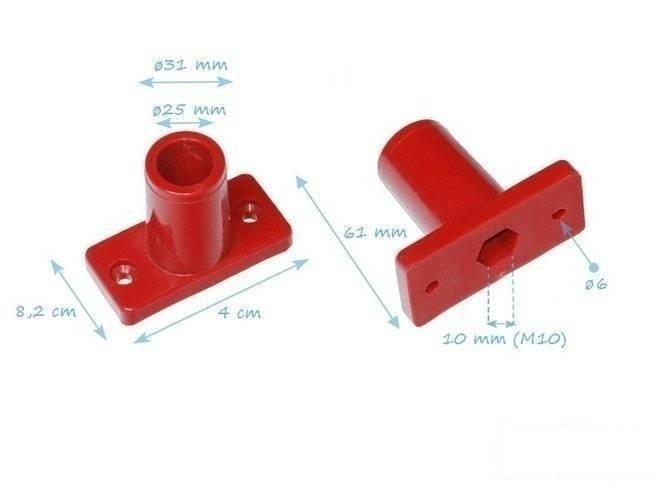 Befestigungsfuss für Herkules-Seil