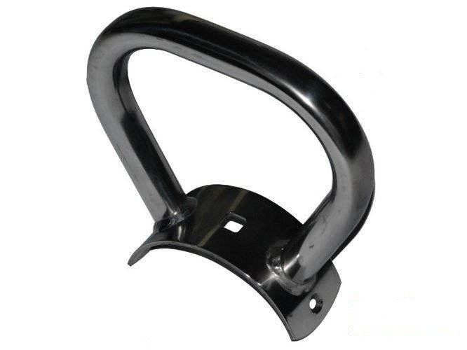 Griff für Wippe für Rundholz 120mm und 140 mm, Edelstahl