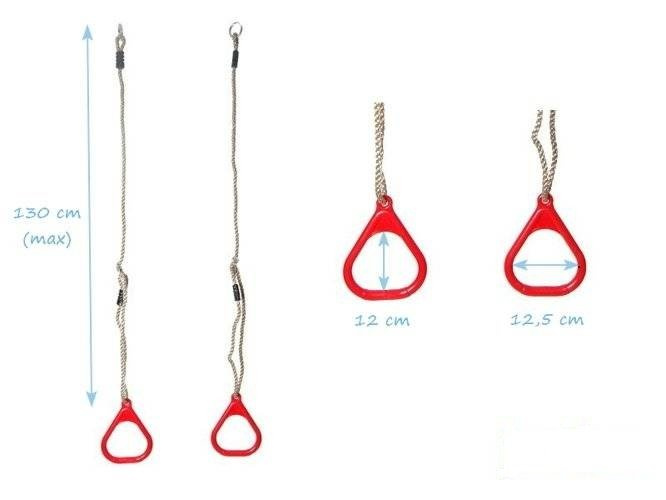 Dreieckige Gymnastikreifen aus Kunststoff