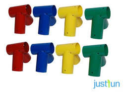 2 x Balkenanschluss Ø100 mm, 100°