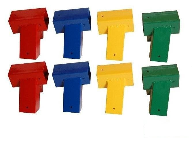 2 x Trägeranschluss 90x90 mm, 100°