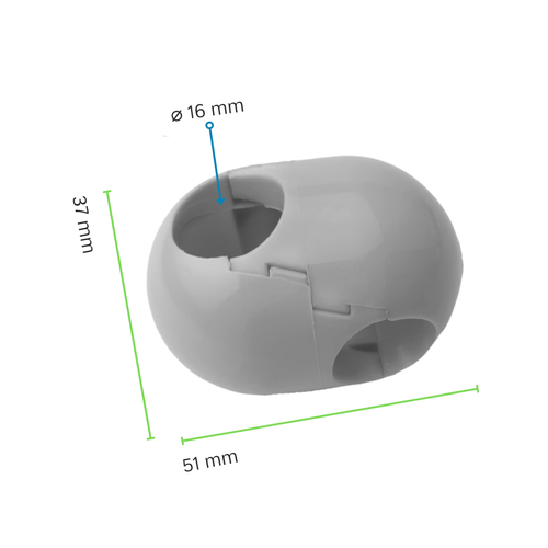 Kreuzverbinder für 16 mm Seil