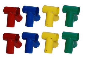 2 x Trägeranschluss Ø100 mm, 90°