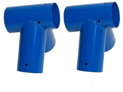 2 x Balkenanschluss Ø100 mm, 100°