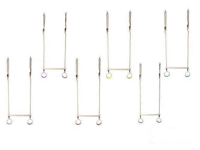 Gymnastisches Trapez mit runden Reifen