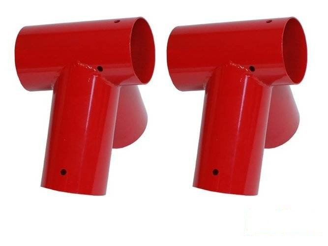 2 x Balkenanschluss Ø100 mm, 100°