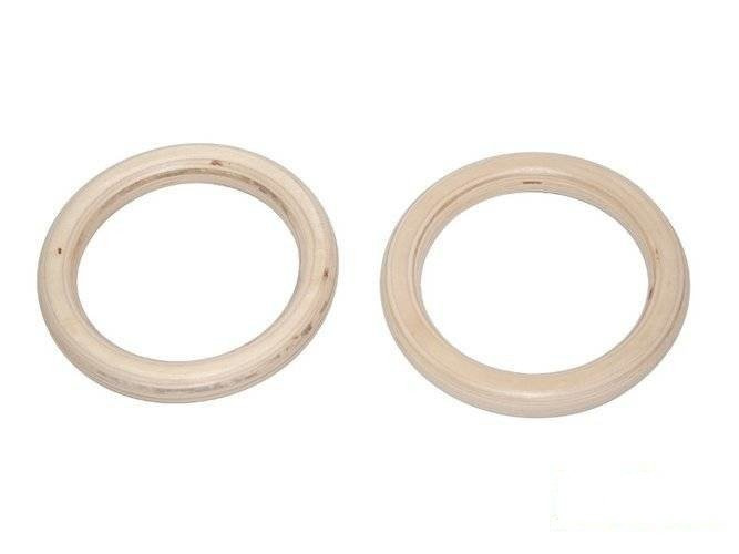 Gymnastikringe aus Holz (ohne Seile)