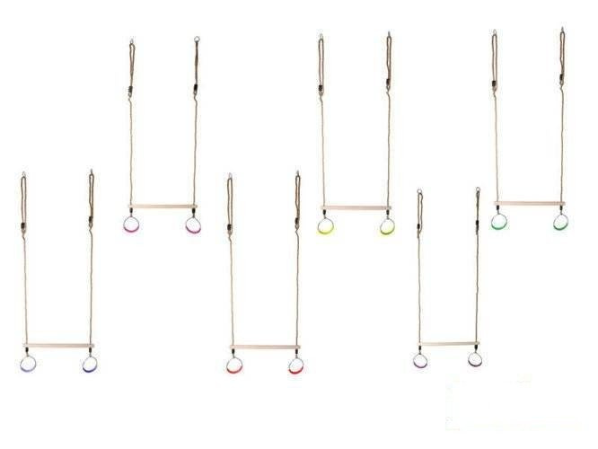 Gymnastisches Trapez mit runden Reifen