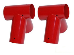 2 x Balkenanschluss Ø100 mm, 100°