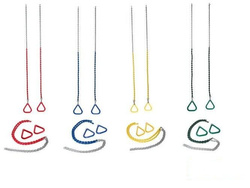 Turnringe aus Aluminium mit Kette