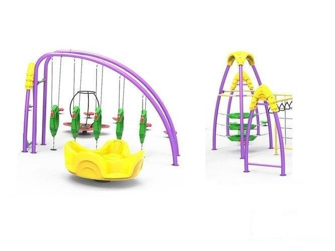 Dreieckige Kreuzung, Spielplatzprodukte