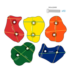 Klettersteine aus Kunststoff